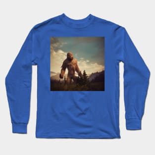 Sasquatch in Nature Long Sleeve T-Shirt